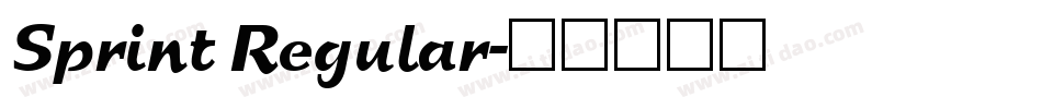 Sprint Regular字体转换